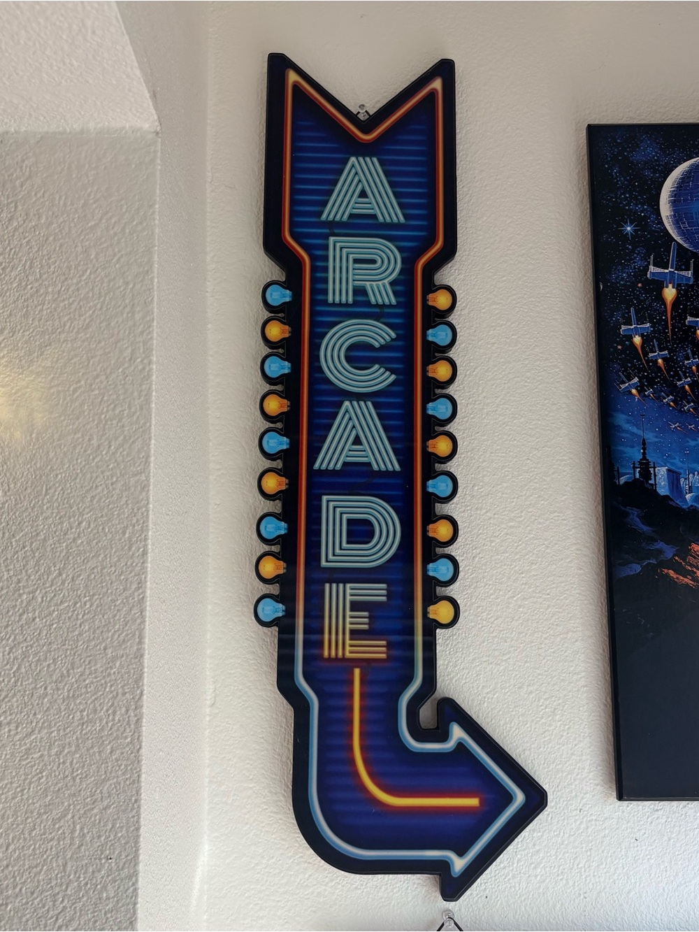 Arcade Neon Arrow Wall Sign